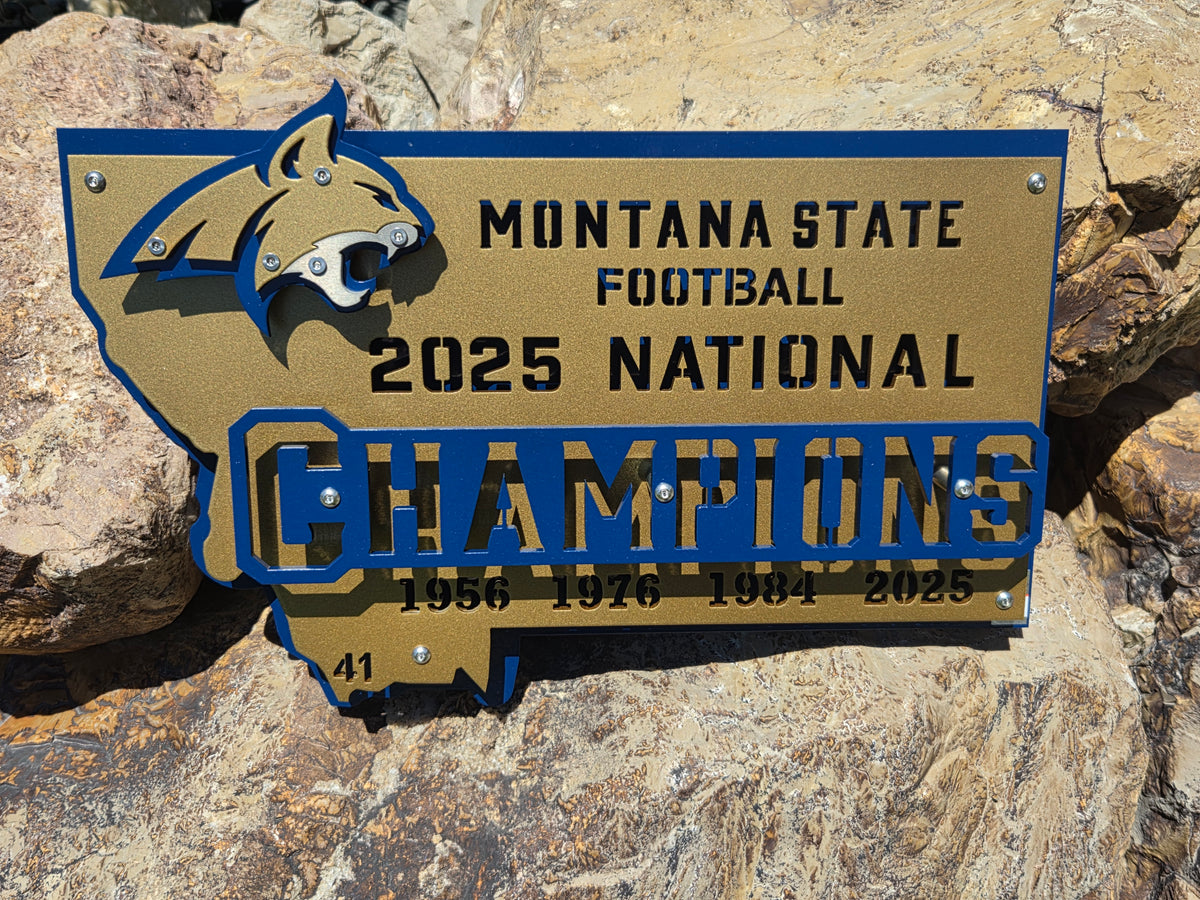 Montana State Championship Metal Art