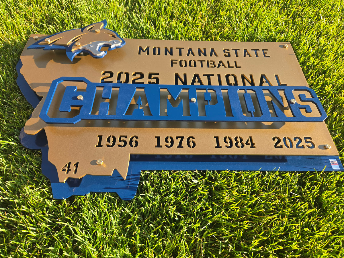 Montana State Championship Metal Art