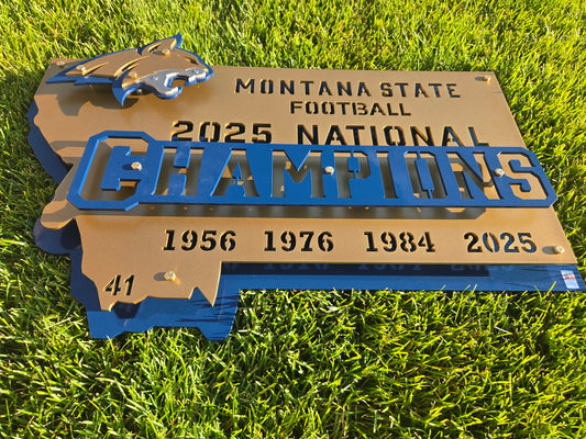 Montana State Championship Metal Art